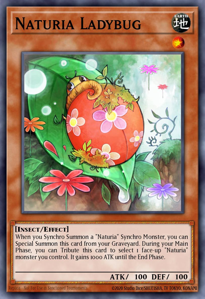 Naturia Ladybug Yu-Gi-Oh card
