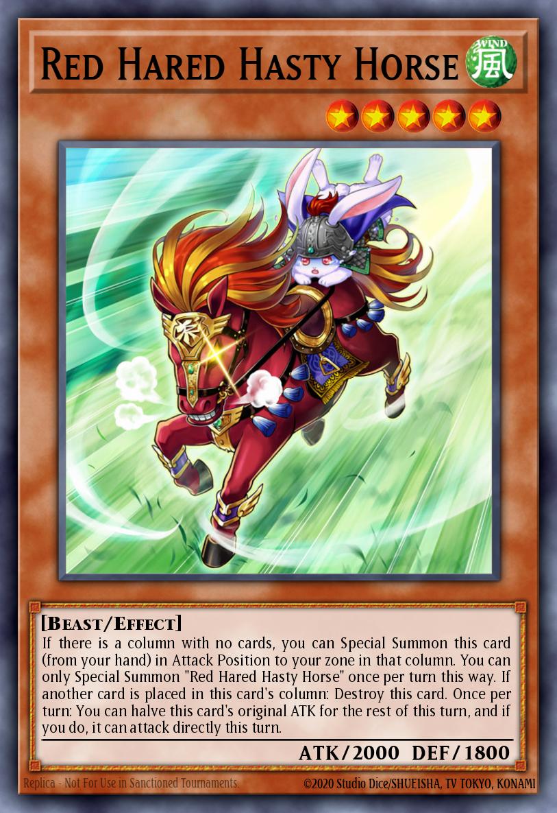 Red Hared Hasty Horse Yu-Gi-Oh card