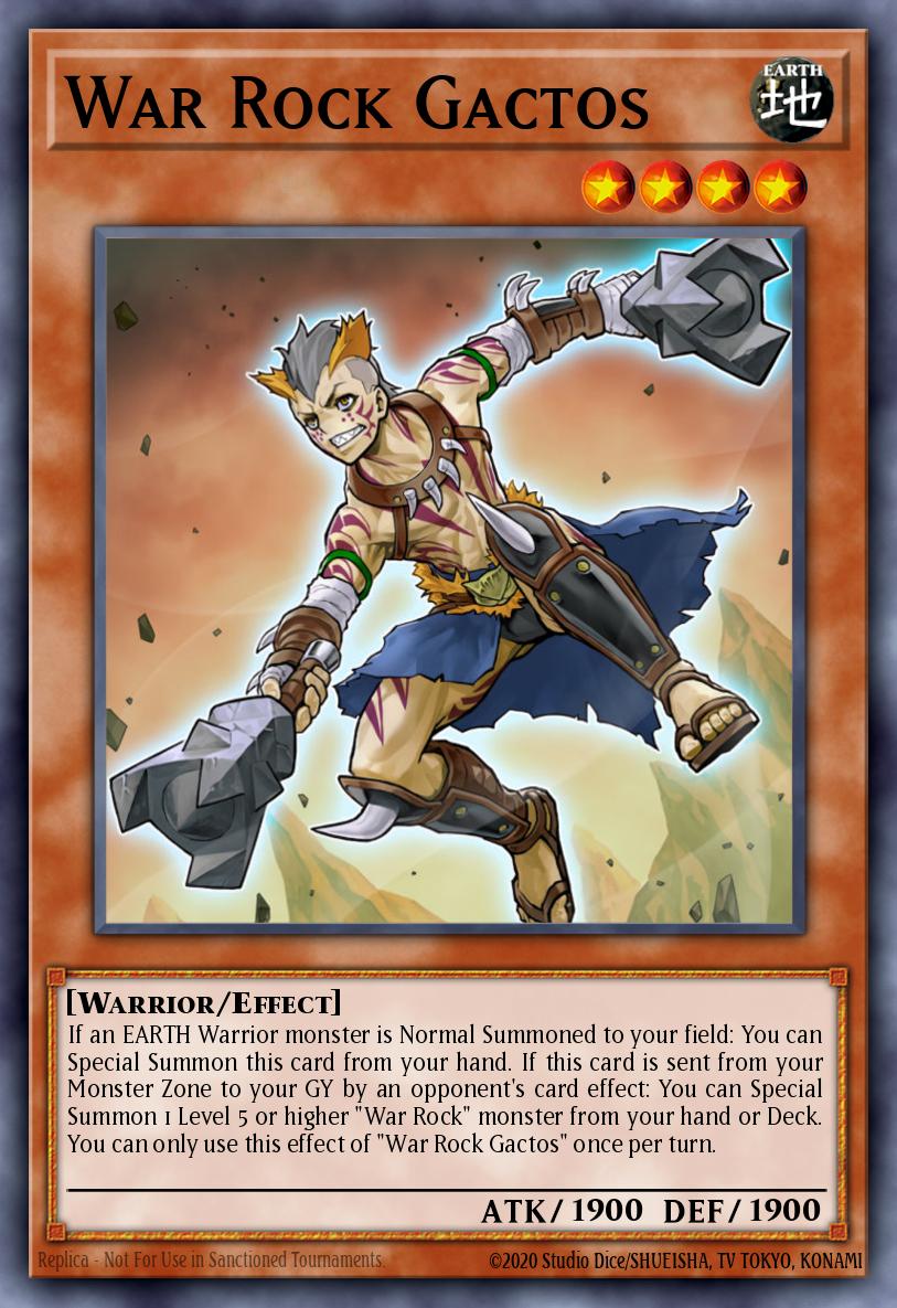 War Rock Gactos Yu-Gi-Oh card