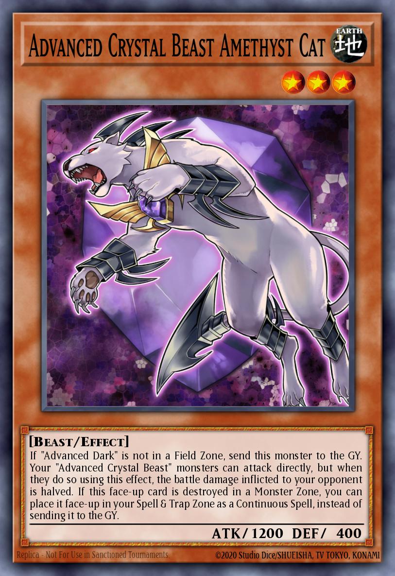 Advanced Crystal Beast Amethyst Cat Yu-Gi-Oh card