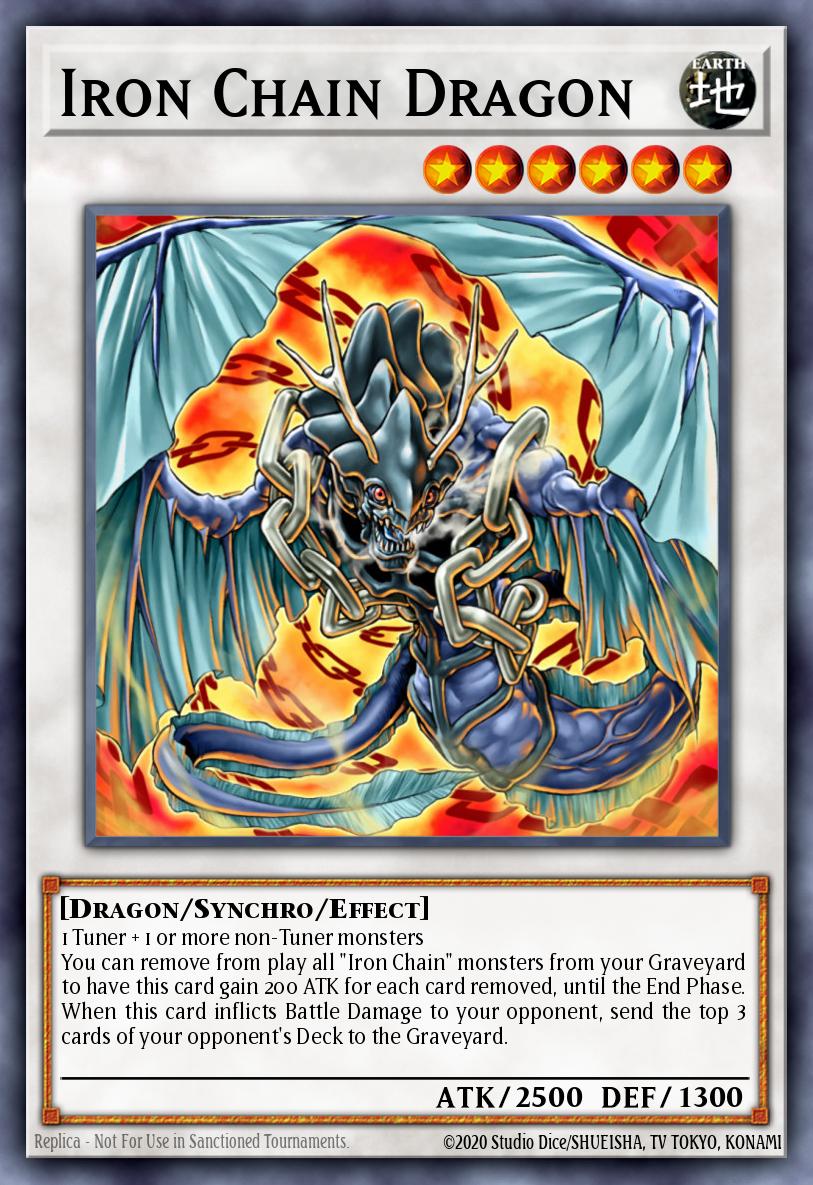 Iron Chain Dragon Yu-Gi-Oh card