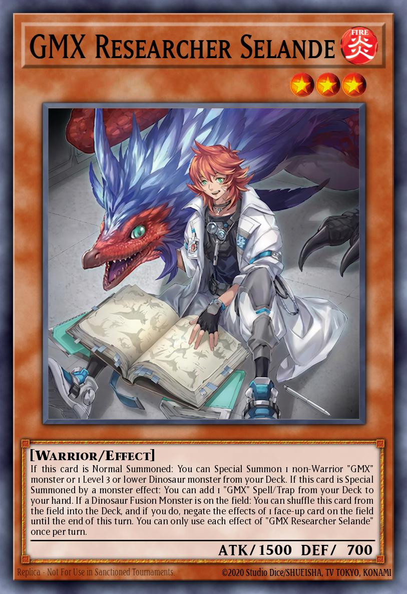 GMX Researcher Selande Yu-Gi-Oh card