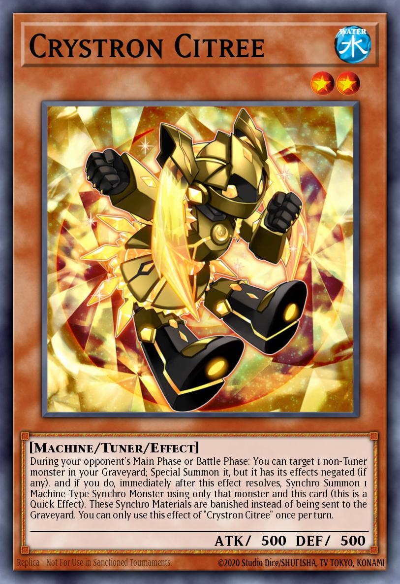 Crystron Citree Yu-Gi-Oh card