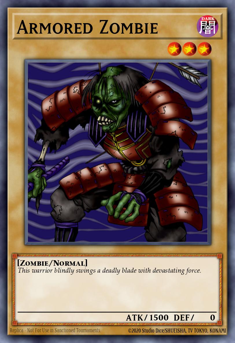 Armored Zombie Yu-Gi-Oh card
