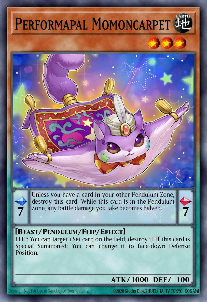 Performapal Momoncarpet Yu-Gi-Oh card