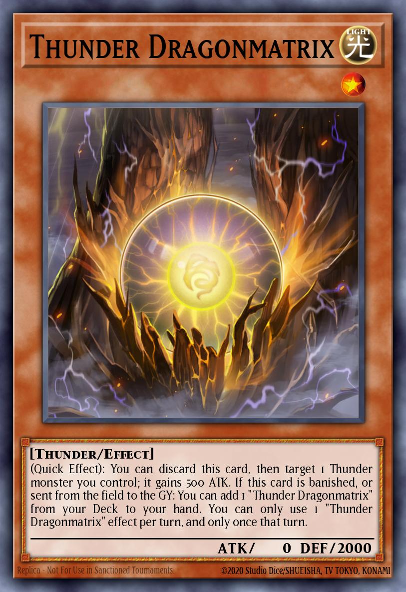 Thunder Dragonmatrix Yu-Gi-Oh card