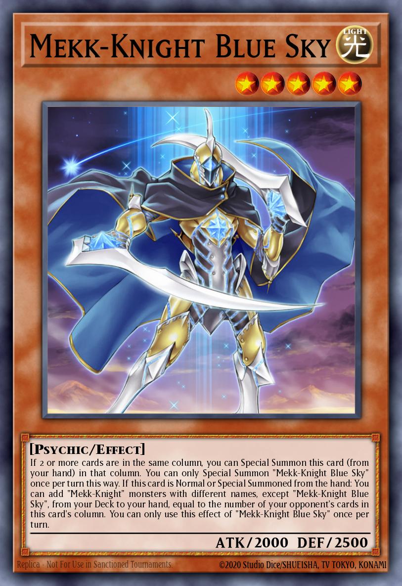 Mekk-Knight Blue Sky Yu-Gi-Oh card