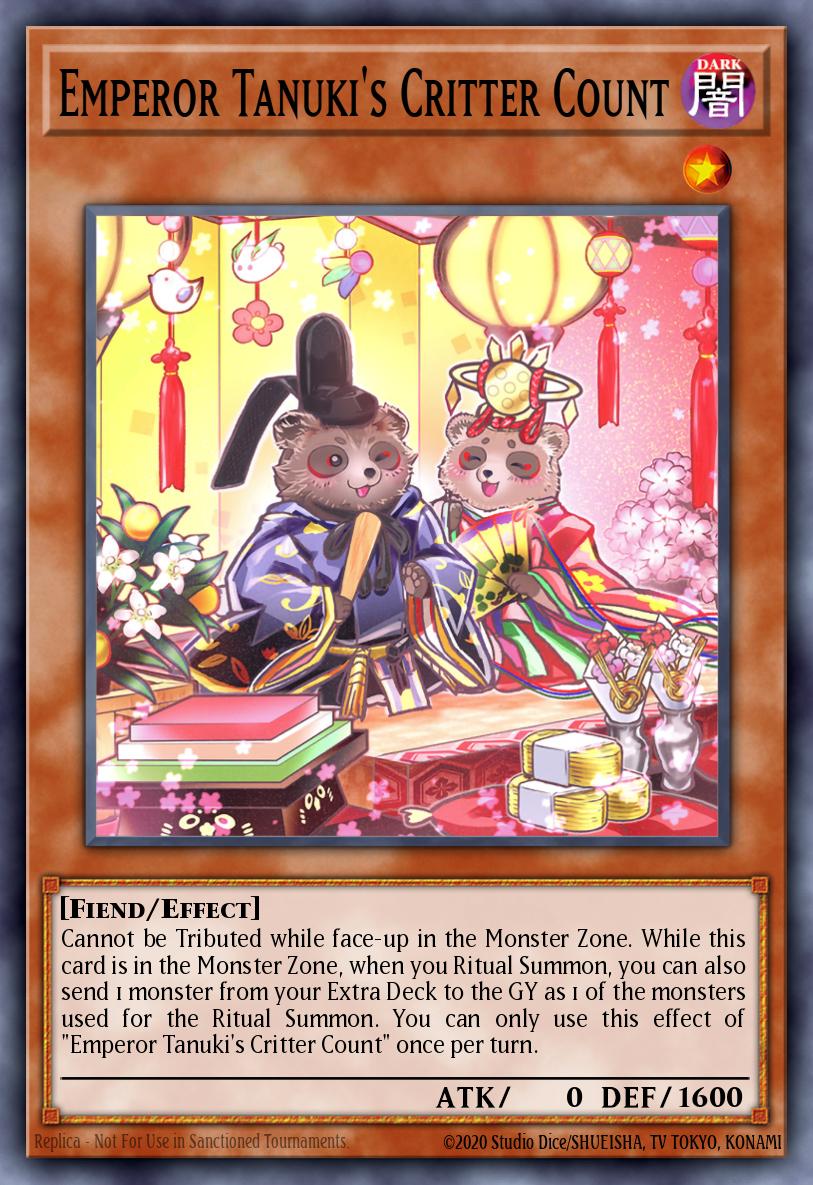 Emperor Tanuki's Critter Count Yu-Gi-Oh card