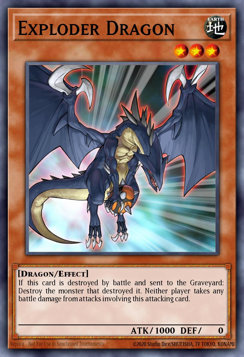 Exploder Dragon Yu-Gi-Oh card