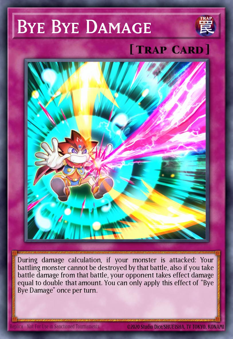 Bye Bye Damage Yu-Gi-Oh card