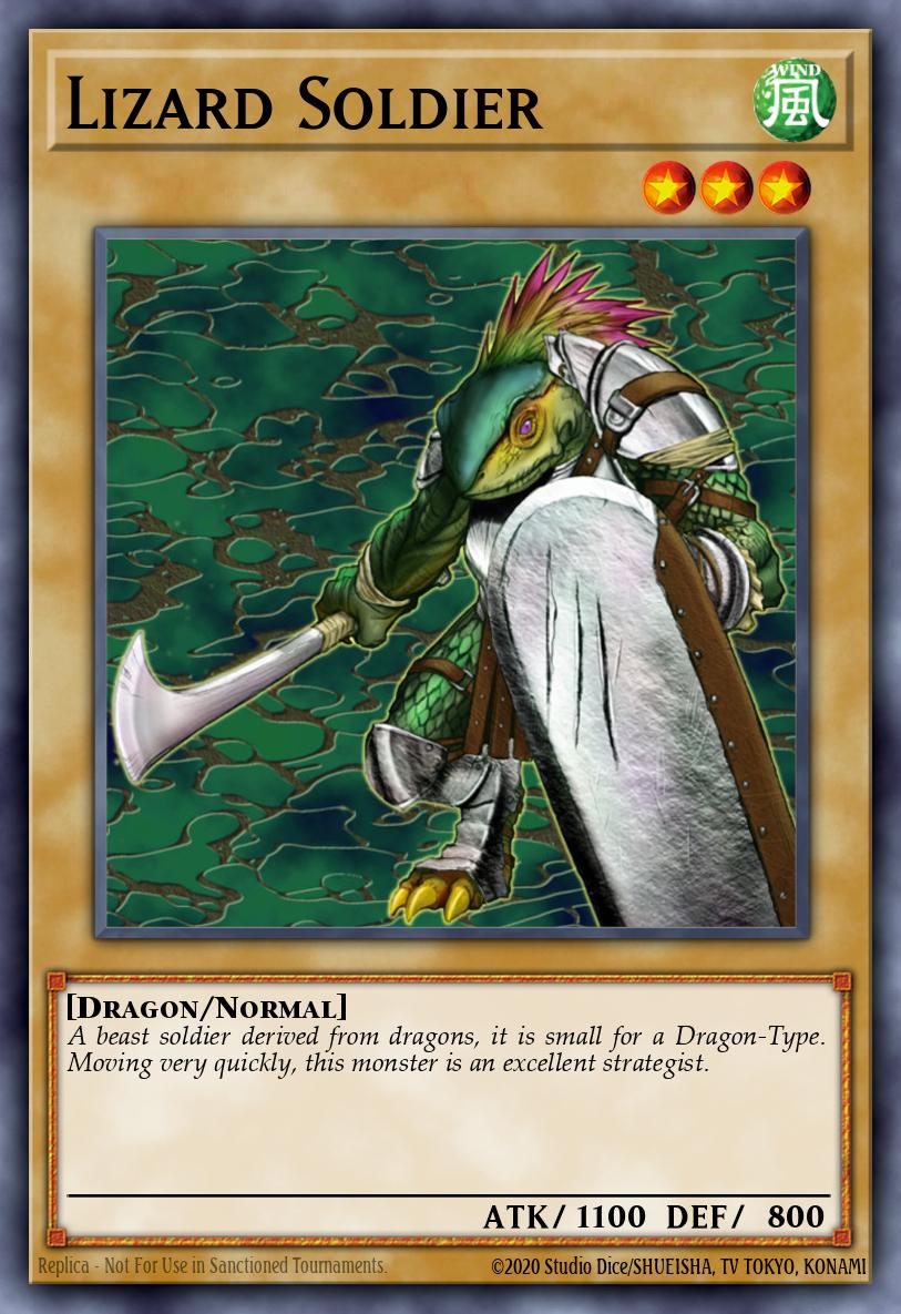 Lizard Soldier Yu-Gi-Oh card