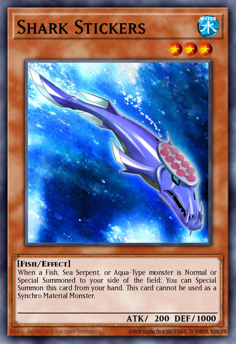 Shark Stickers Yu-Gi-Oh card