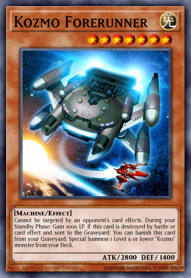 Kozmo Forerunner Yu-Gi-Oh card