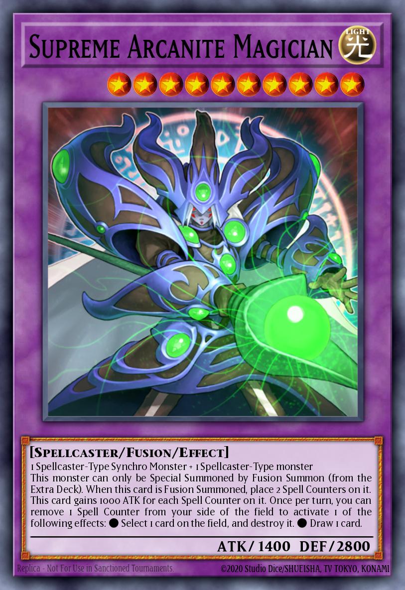 Supreme Arcanite Magician Yu-Gi-Oh card