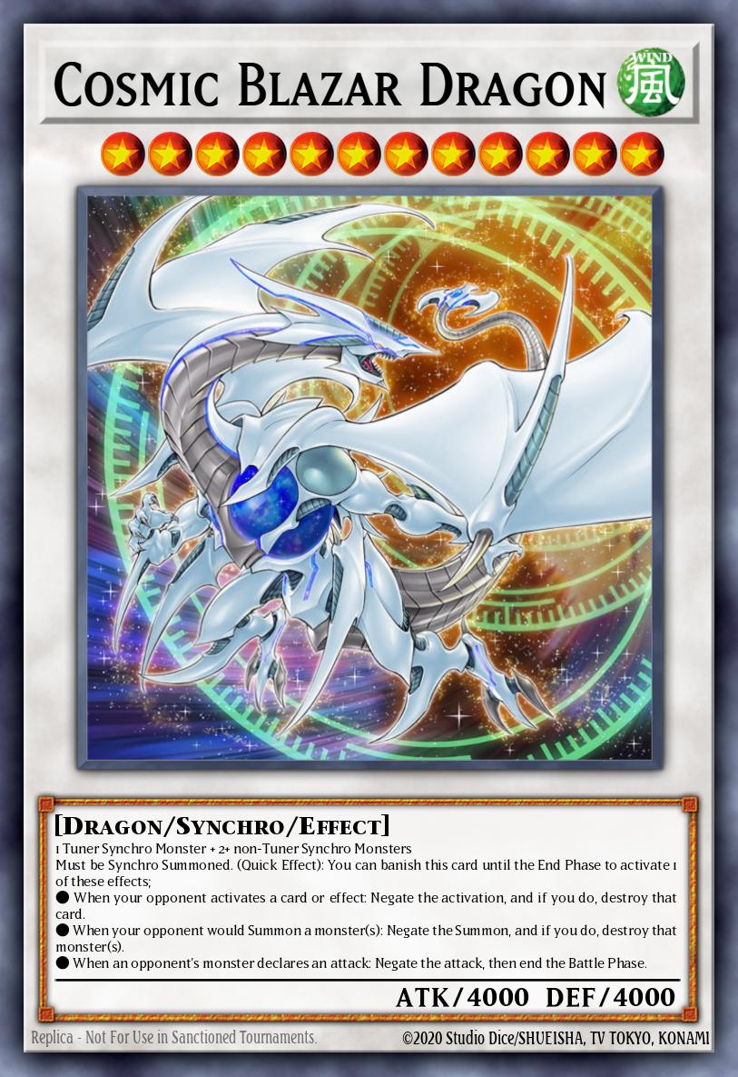 Cosmic Blazar Dragon Yu-Gi-Oh card