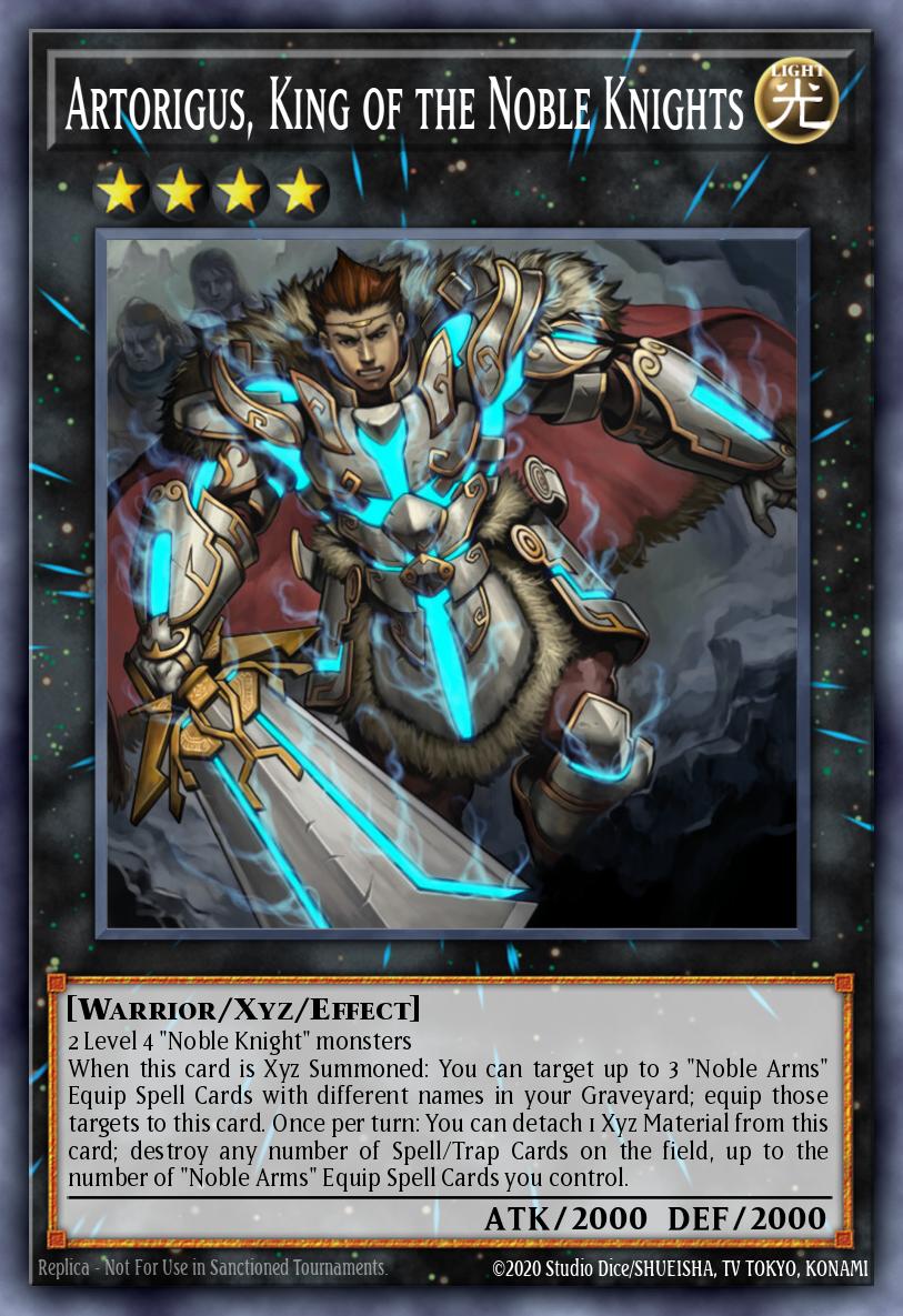 Artorigus, King of the Noble Knights Yu-Gi-Oh card