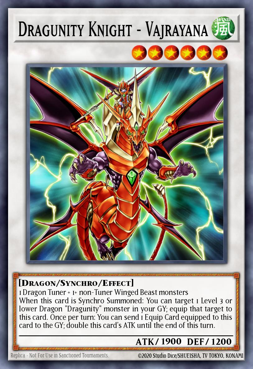 Dragunity Knight - Vajrayana Yu-Gi-Oh card