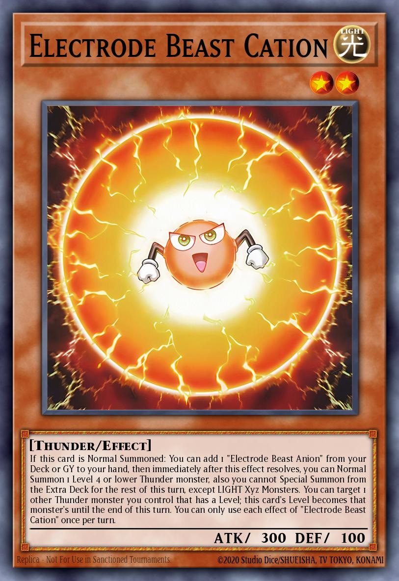 Electrode Beast Cation Yu-Gi-Oh card