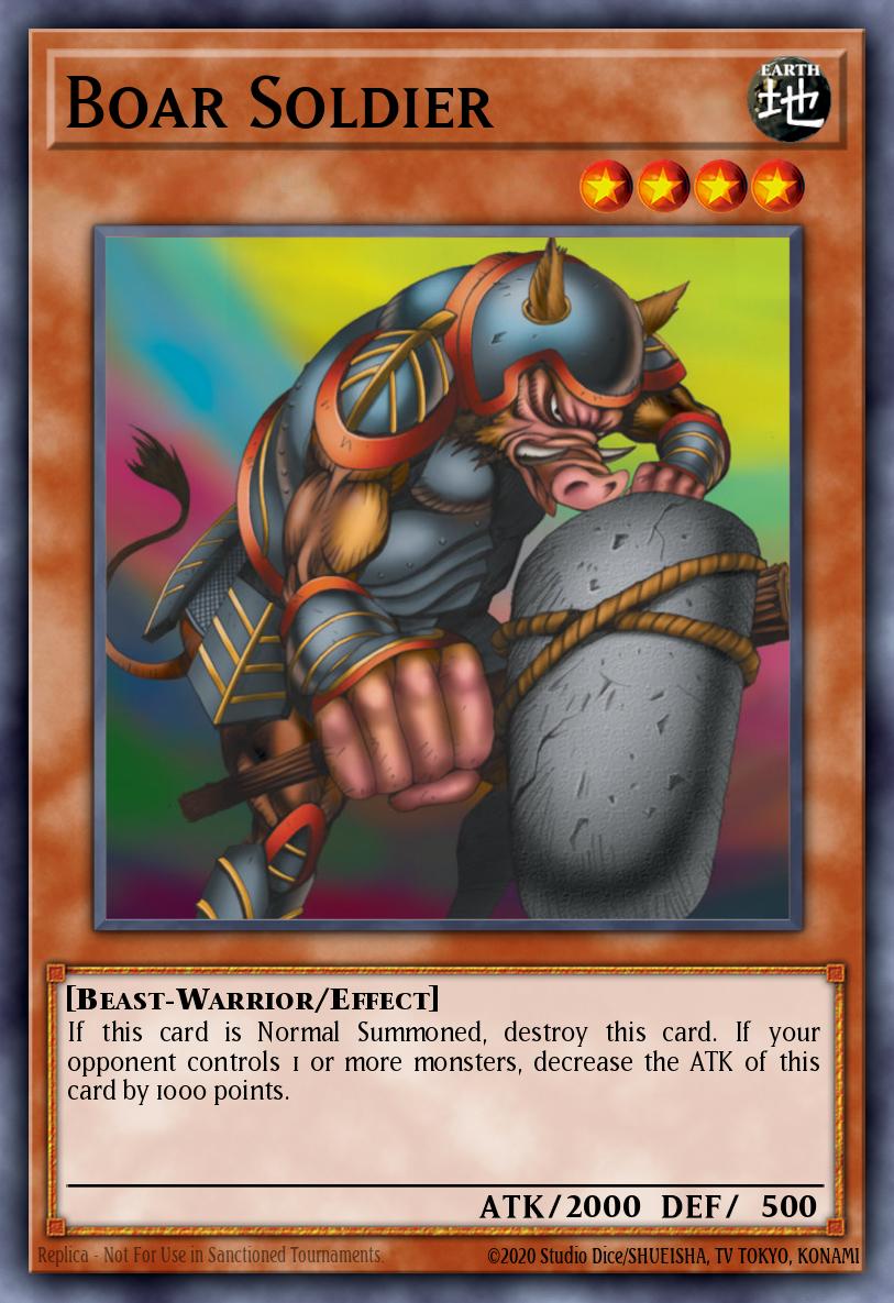 Boar Soldier Yu-Gi-Oh card