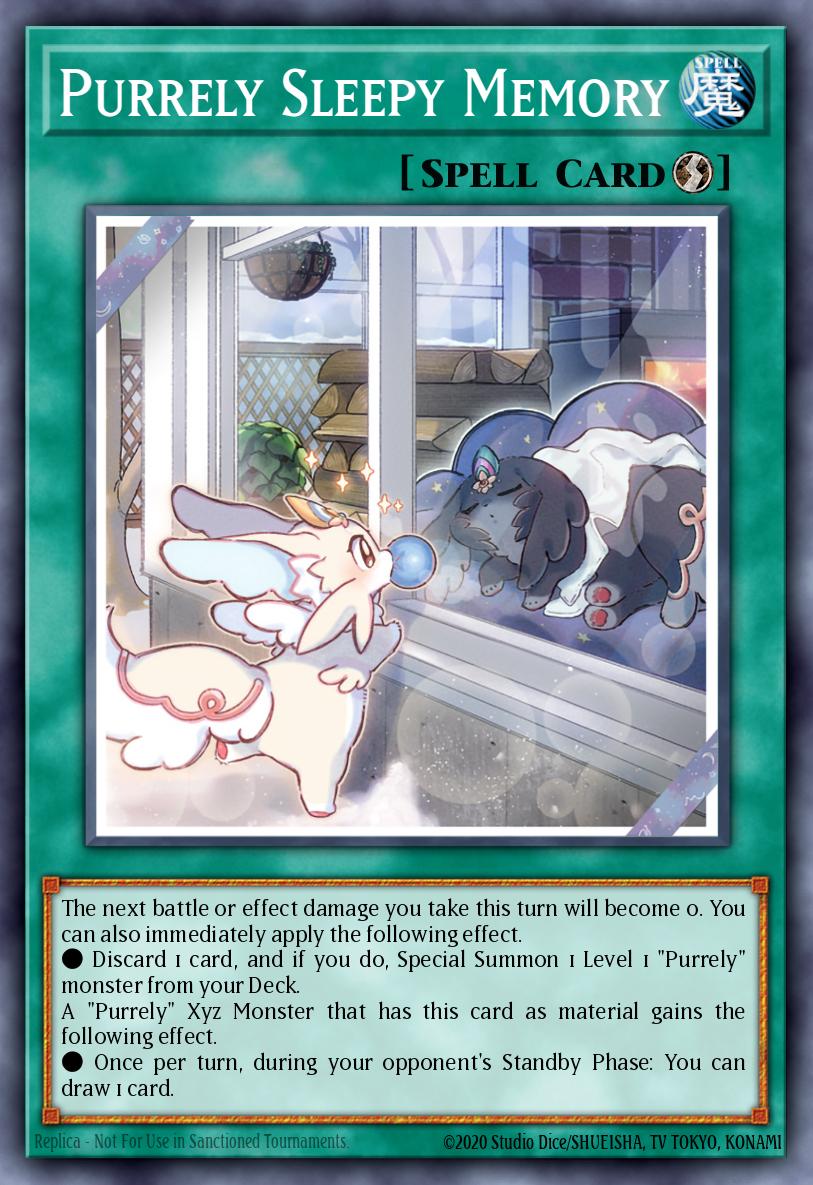 Purrely Sleepy Memory Yu-Gi-Oh card