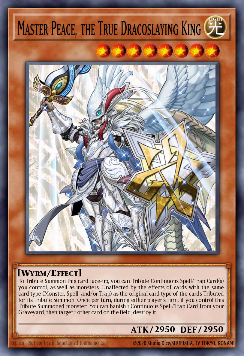 Master Peace, the True Dracoslaying King Yu-Gi-Oh card