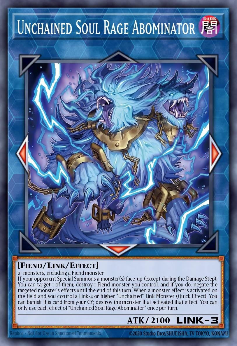 Unchained Soul Rage Abominator Yu-Gi-Oh card
