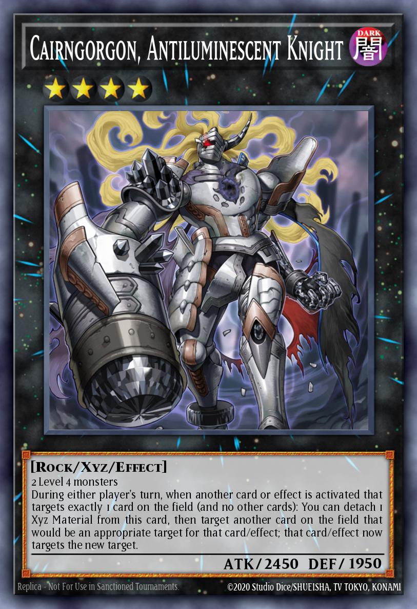 Cairngorgon, Antiluminescent Knight Yu-Gi-Oh card