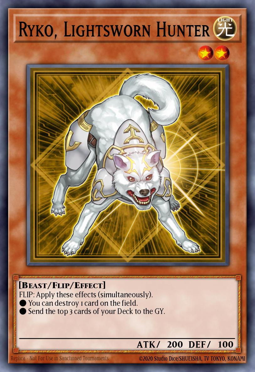 Ryko, Lightsworn Hunter Yu-Gi-Oh card