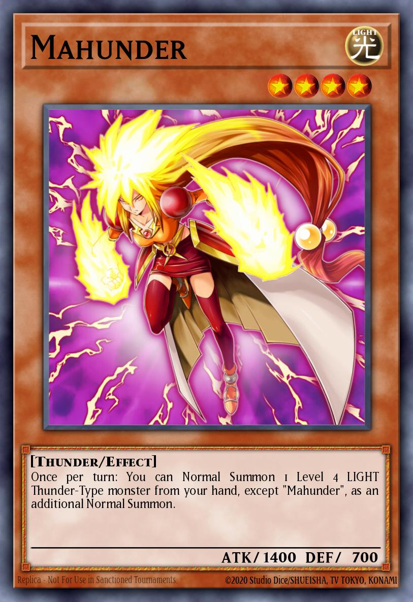 Mahunder Yu-Gi-Oh card