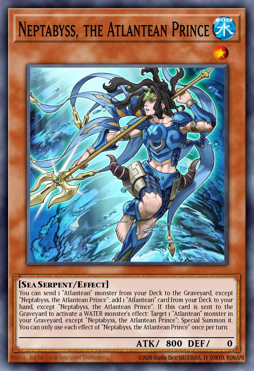 Neptabyss, the Atlantean Prince Yu-Gi-Oh card
