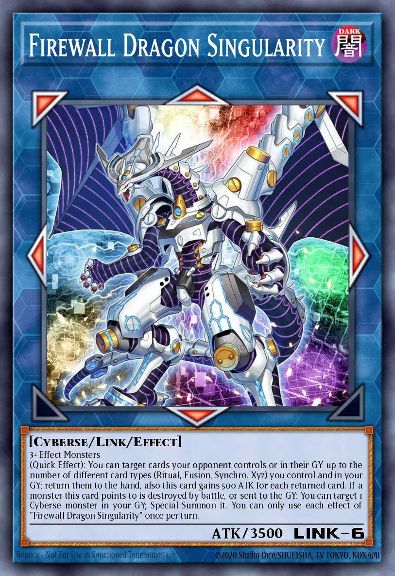 Firewall Dragon Singularity Yu-Gi-Oh card