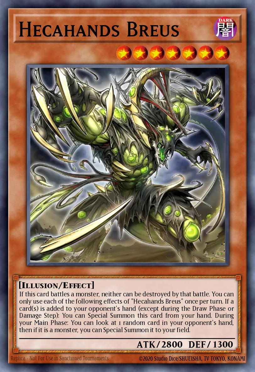 Hecahands Breus Yu-Gi-Oh card