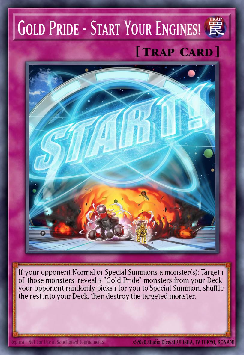 Gold Pride - Start Your Engines! Yu-Gi-Oh card