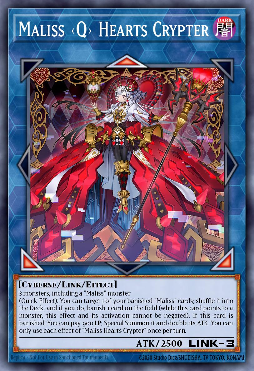 Maliss <Q> Hearts Crypter Yu-Gi-Oh card