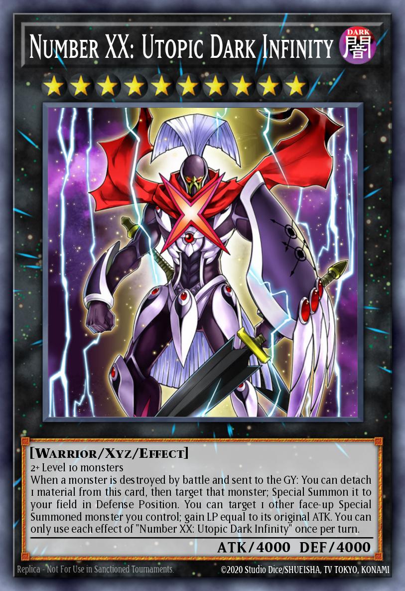 Number XX: Utopic Dark Infinity Yu-Gi-Oh card