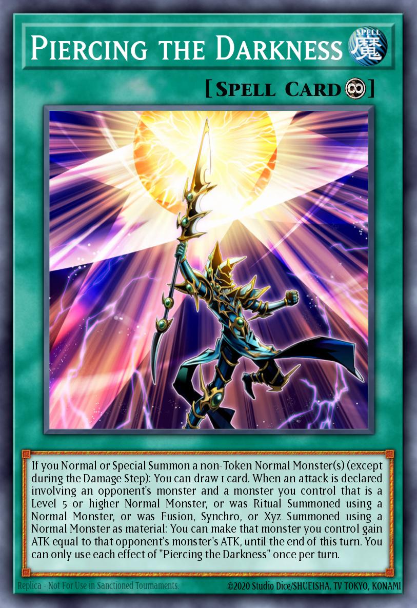 Piercing the Darkness Yu-Gi-Oh card
