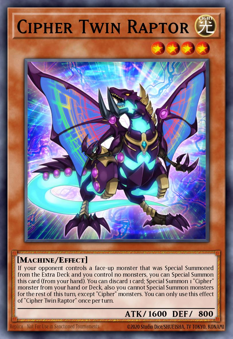 Cipher Twin Raptor Yu-Gi-Oh card