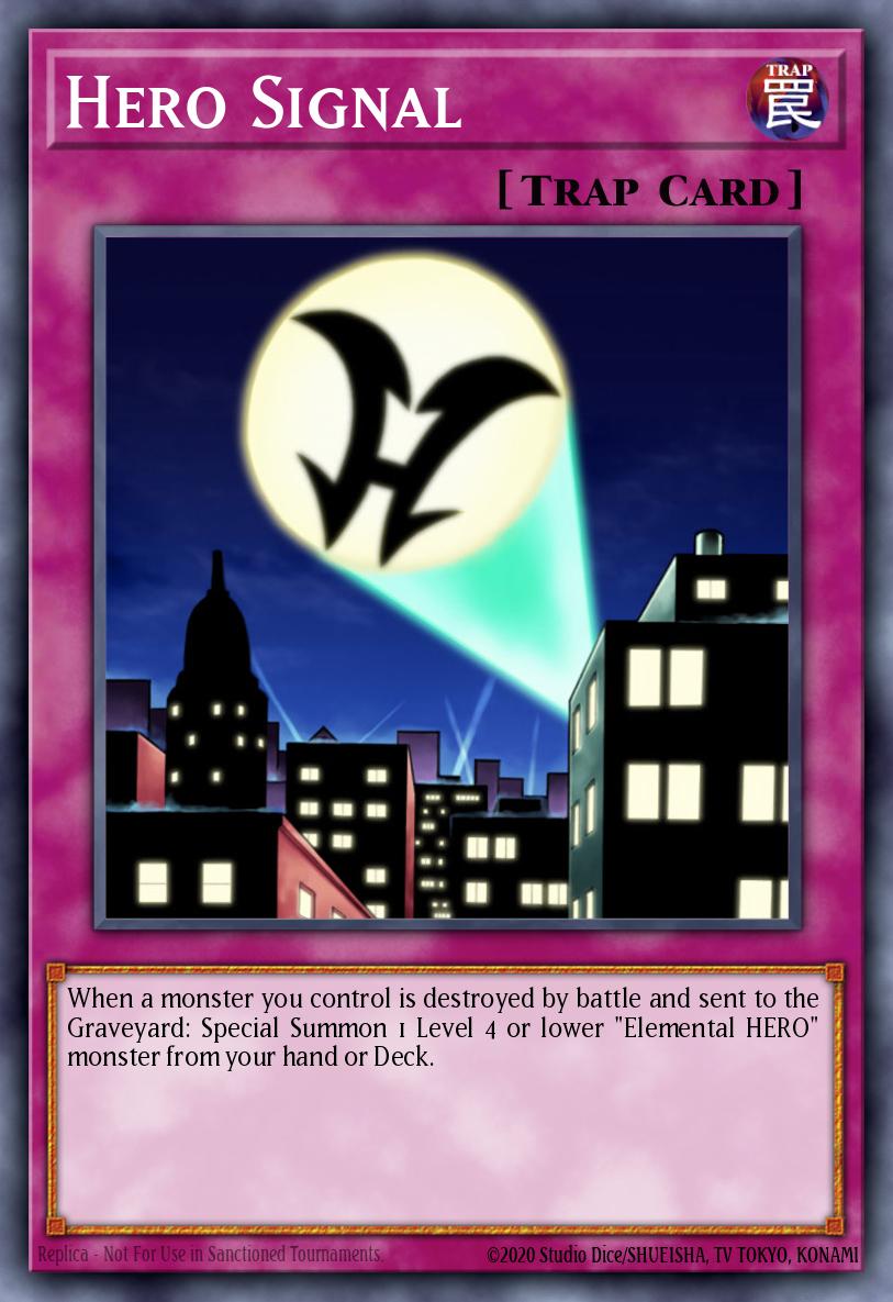 Hero Signal Yu-Gi-Oh card