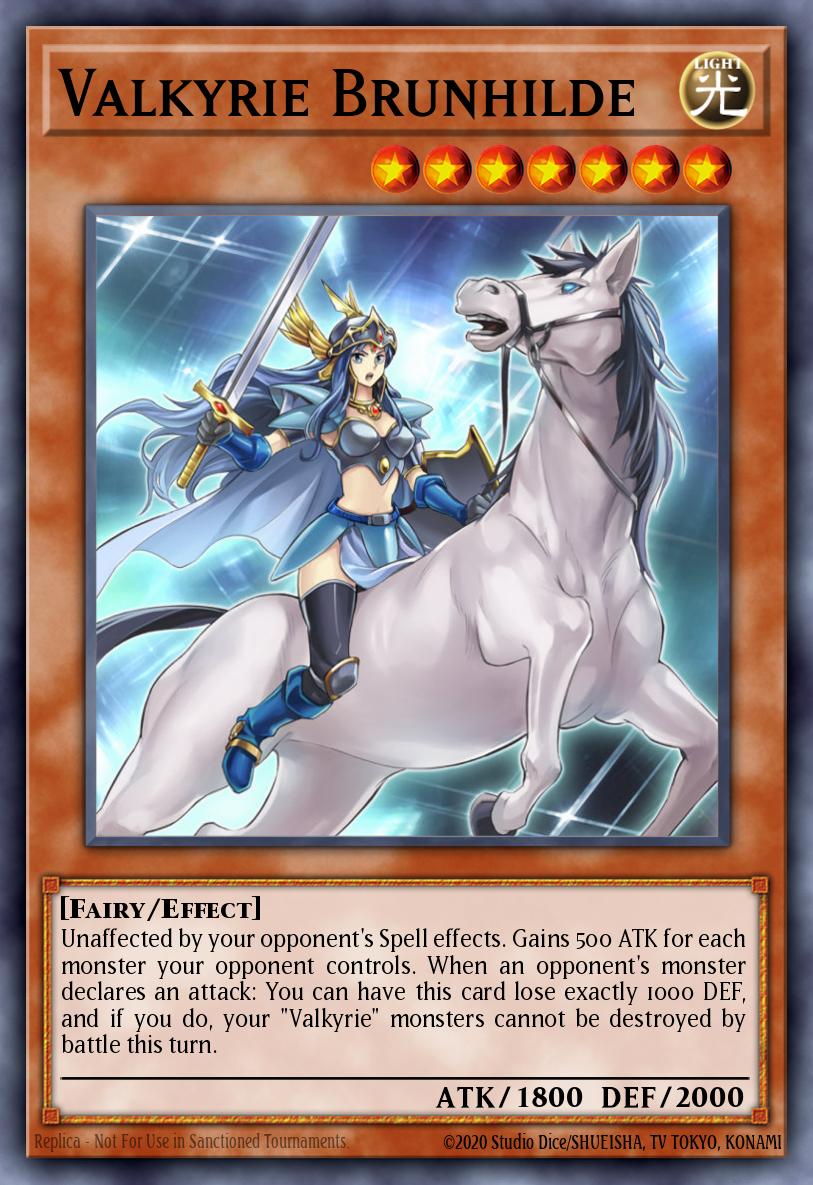 Valkyrie Brunhilde Yu-Gi-Oh card