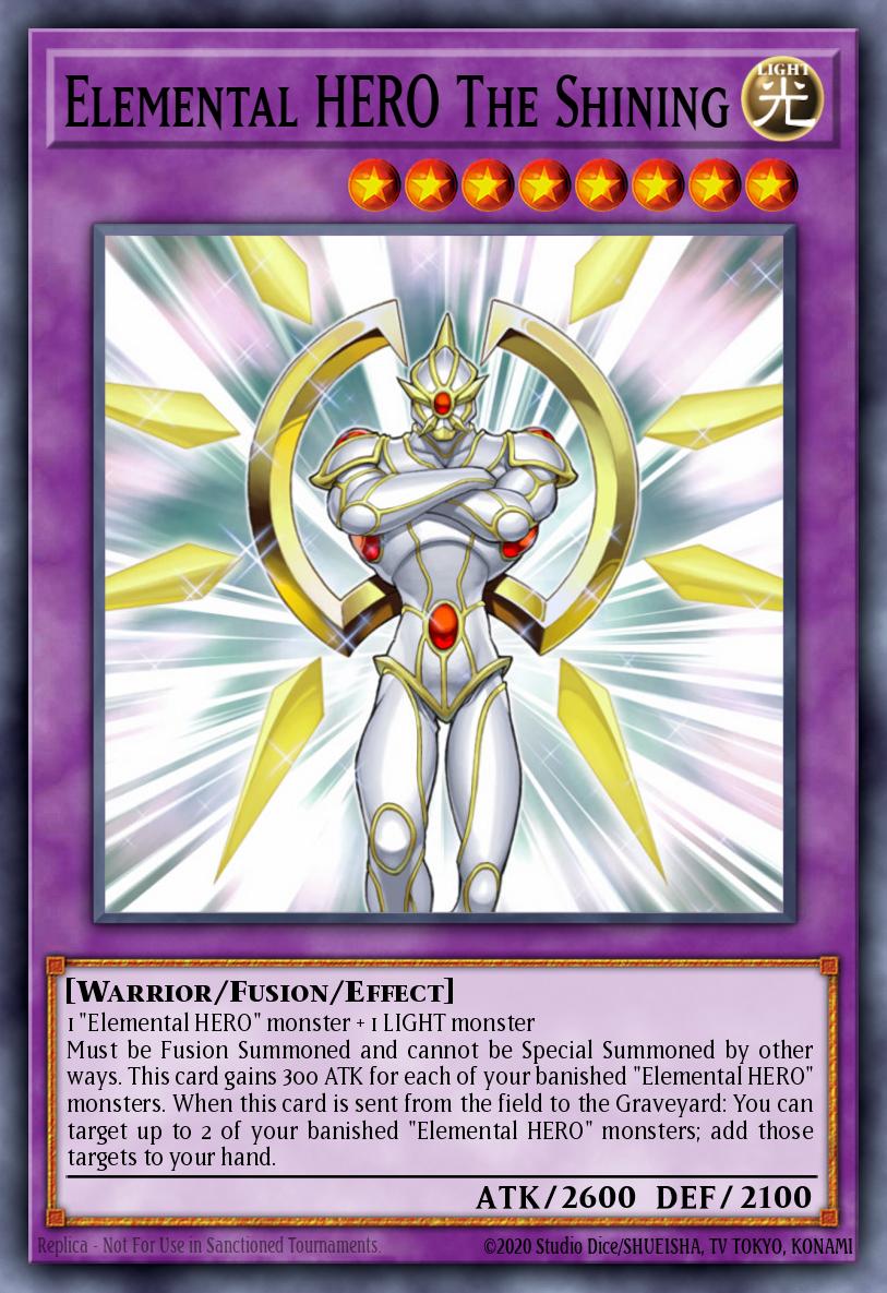 Elemental HERO The Shining Yu-Gi-Oh card