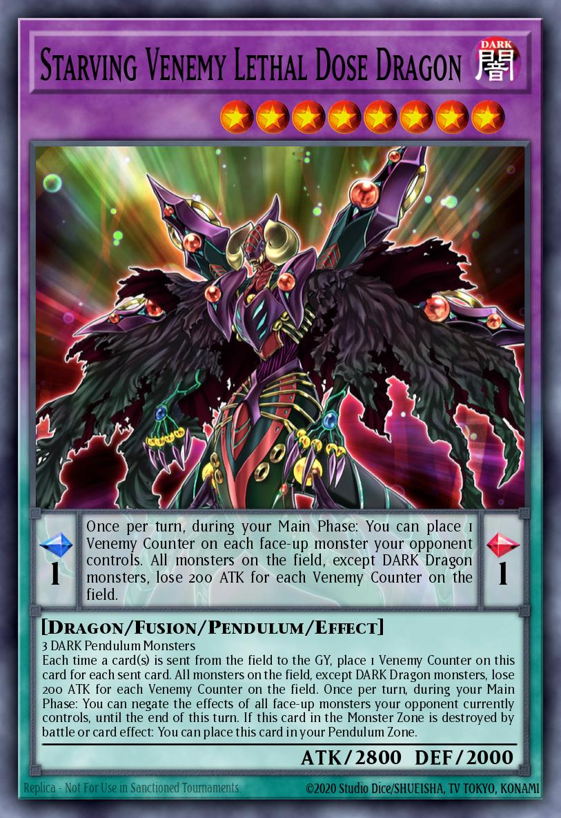 Starving Venemy Lethal Dose Dragon Yu-Gi-Oh card