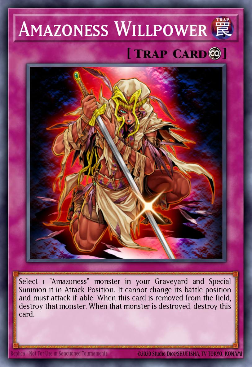 Amazoness Willpower Yu-Gi-Oh card