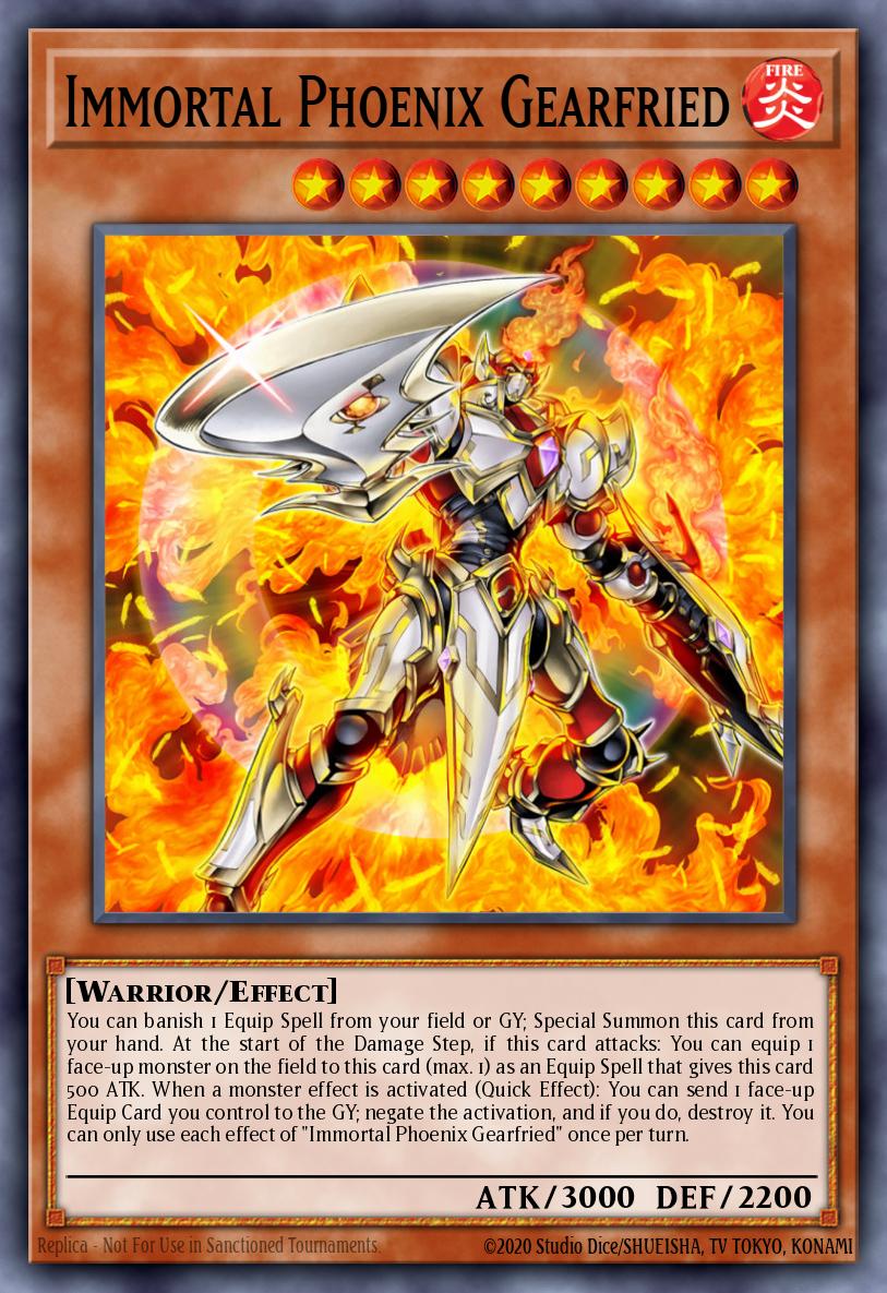 Immortal Phoenix Gearfried Yu-Gi-Oh card