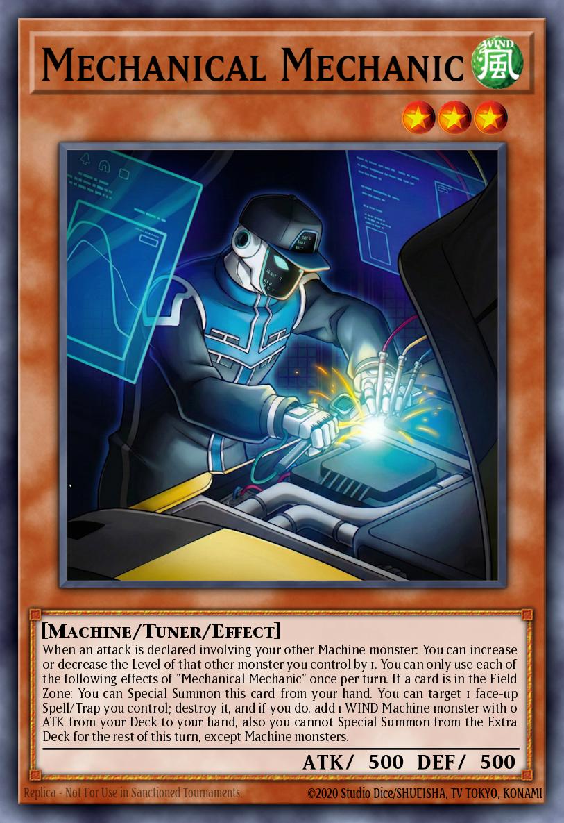 Mechanical Mechanic Yu-Gi-Oh card