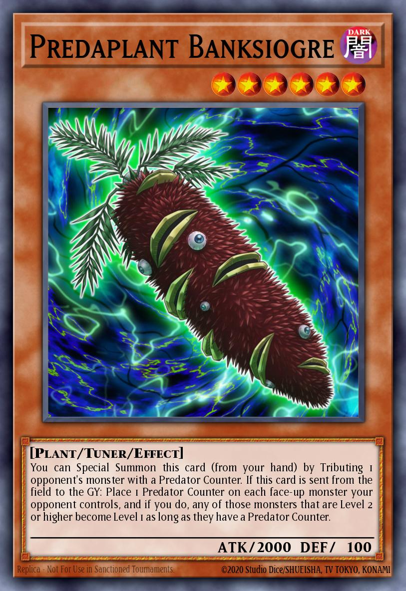 Predaplant Banksiogre Yu-Gi-Oh card
