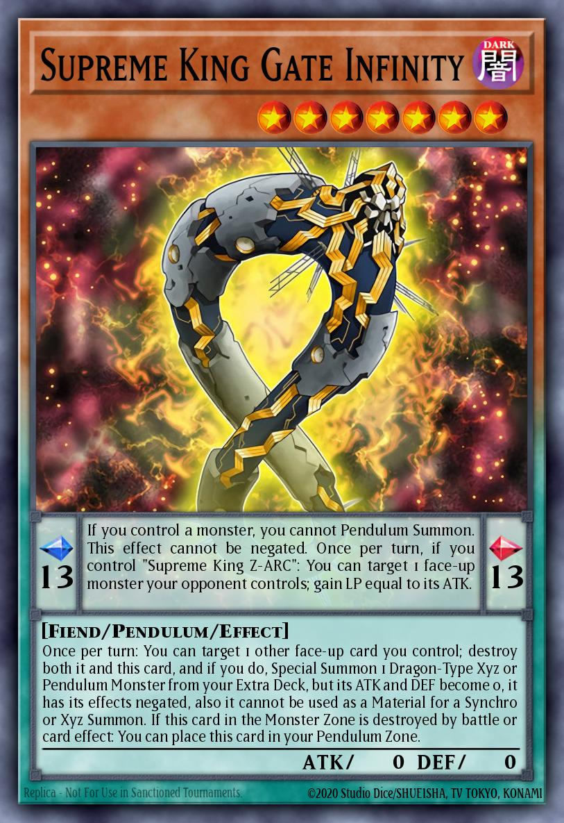 Supreme King Gate Infinity Yu-Gi-Oh card
