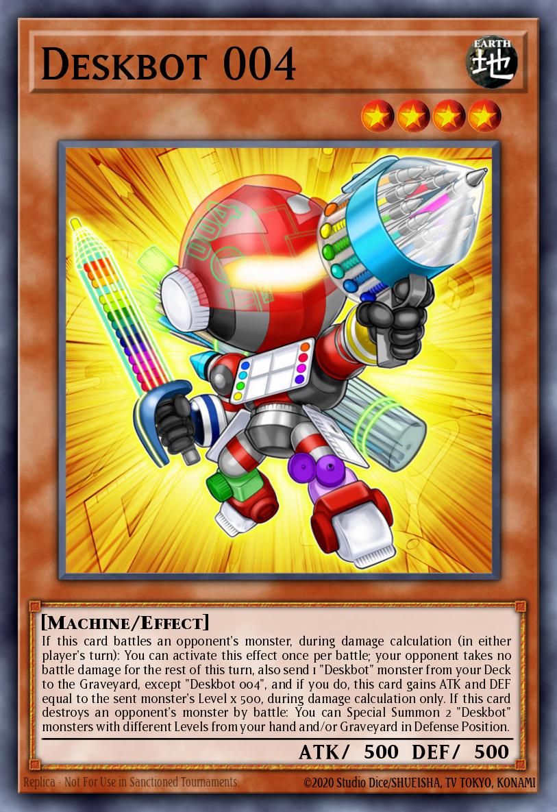Deskbot 004 Yu-Gi-Oh card