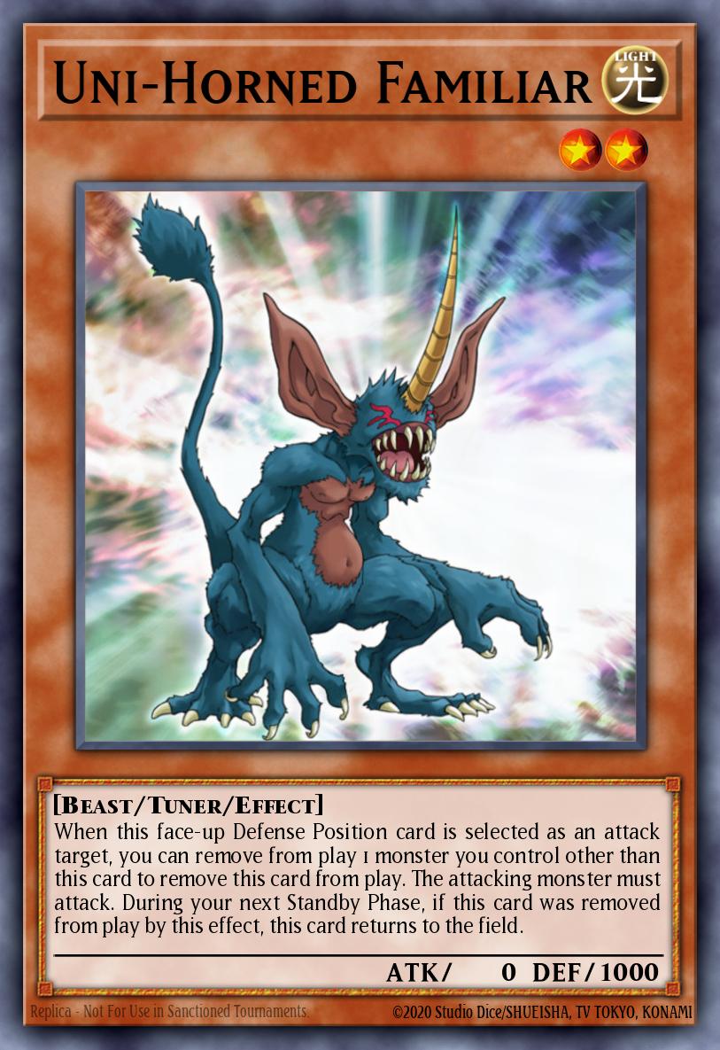 Uni-Horned Familiar Yu-Gi-Oh card
