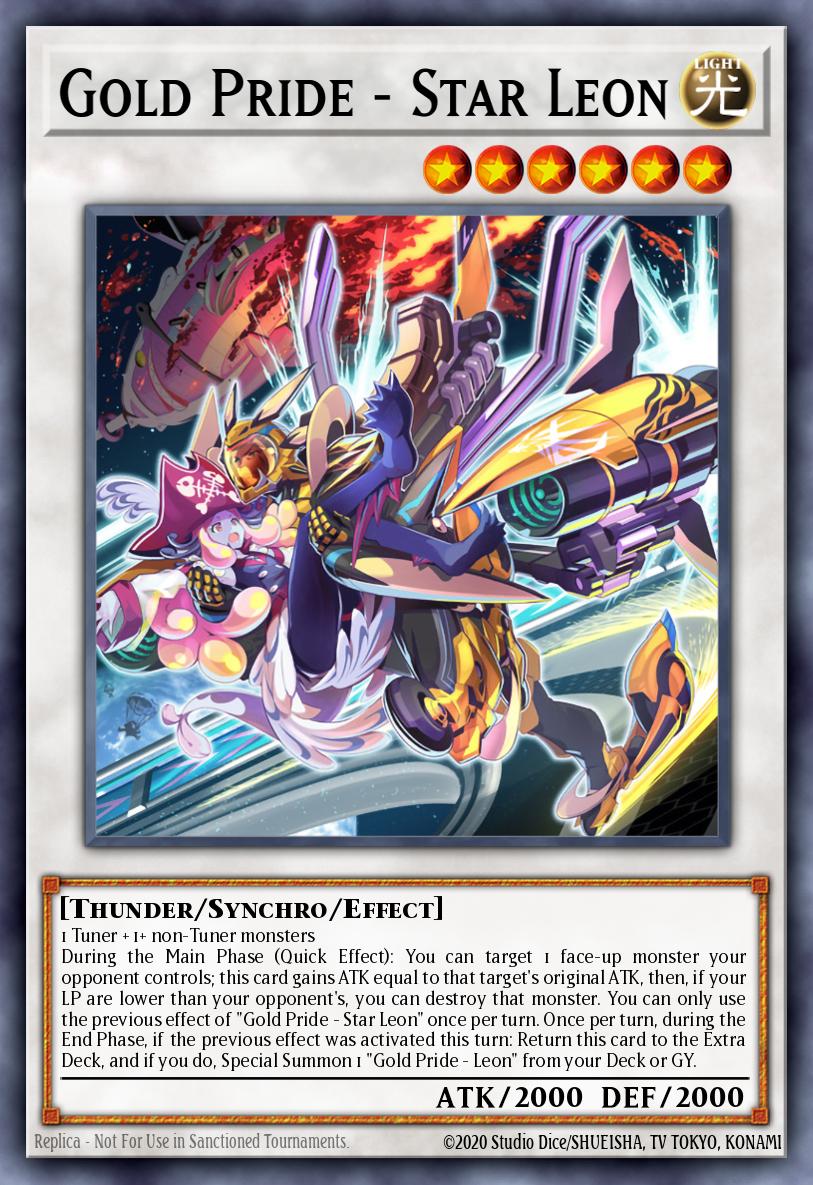 Gold Pride - Star Leon Yu-Gi-Oh card