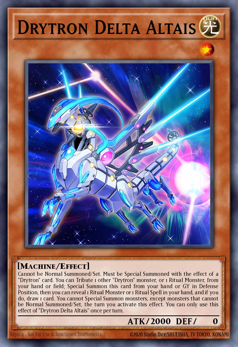 Drytron Delta Altais Yu-Gi-Oh card